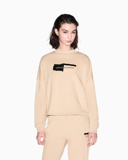 Crewneck Sweatshirt in French Terry Cotton