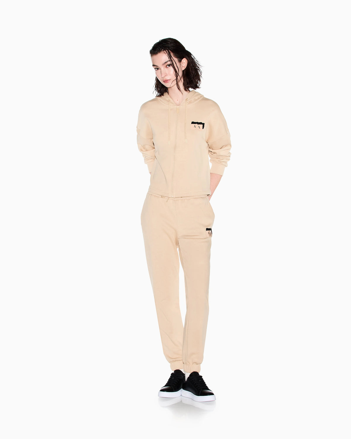French Terry Cotton Zip-Up Sweatshirt