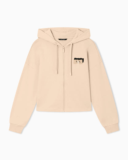 French Terry Cotton Zip-Up Sweatshirt