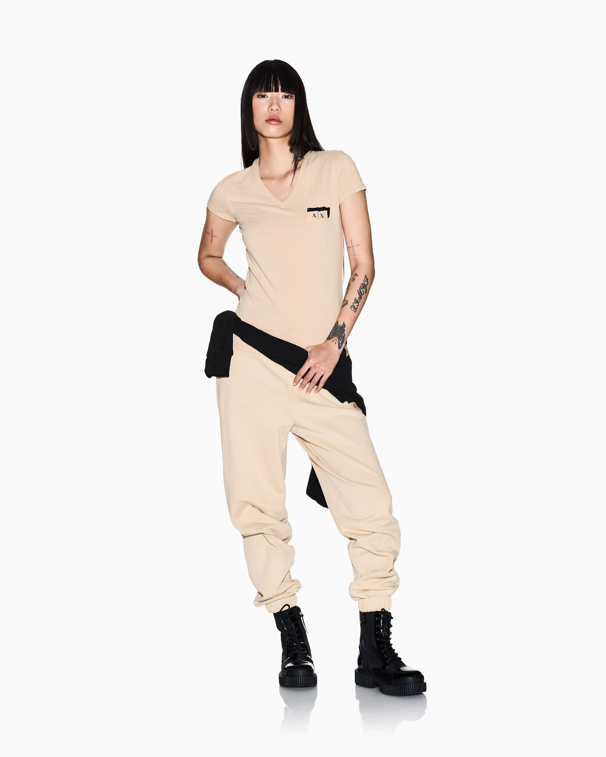 Slim fit T-shirt in stretch cotton jersey