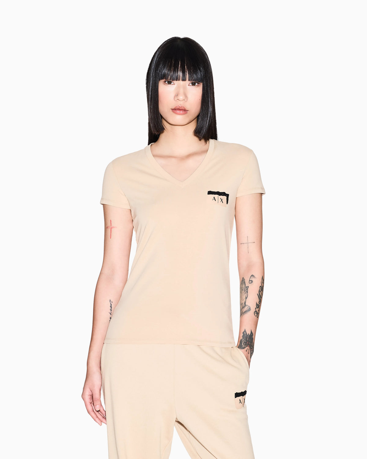 Slim fit T-shirt in stretch cotton jersey