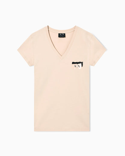 Slim fit T-shirt in stretch cotton jersey