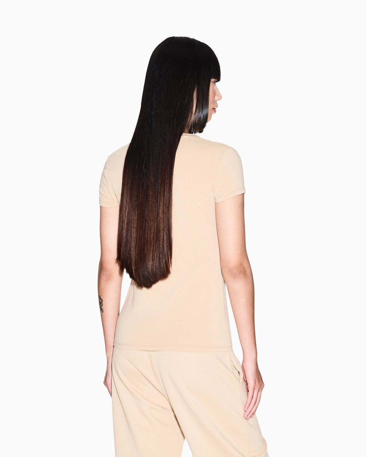 Slim fit T-shirt in stretch cotton jersey