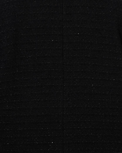 Oversized Wool and Cotton Blend Tweed Coat