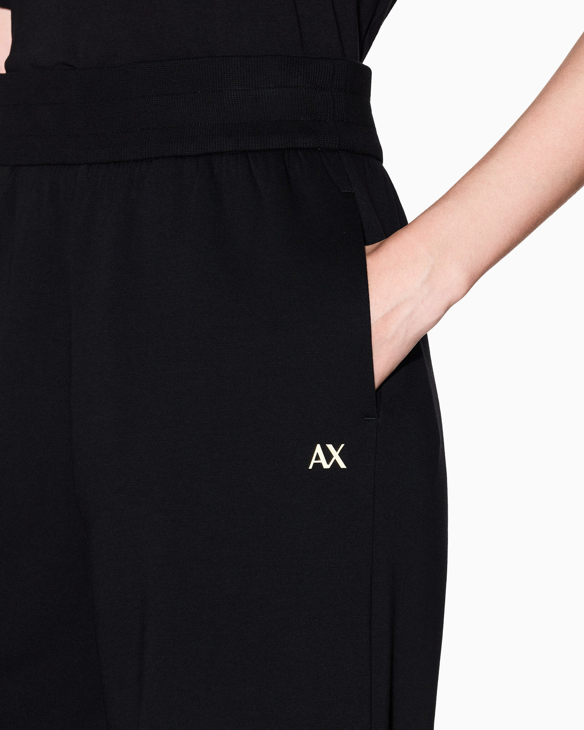 Jogger trousers in bonded fabric