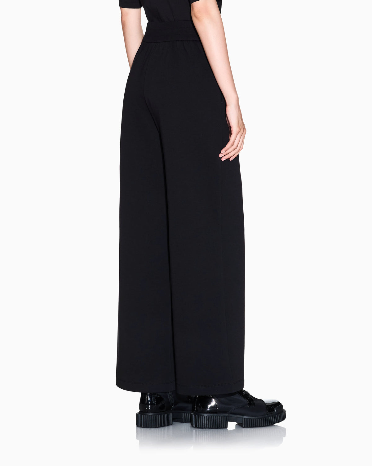 Jogger trousers in bonded fabric