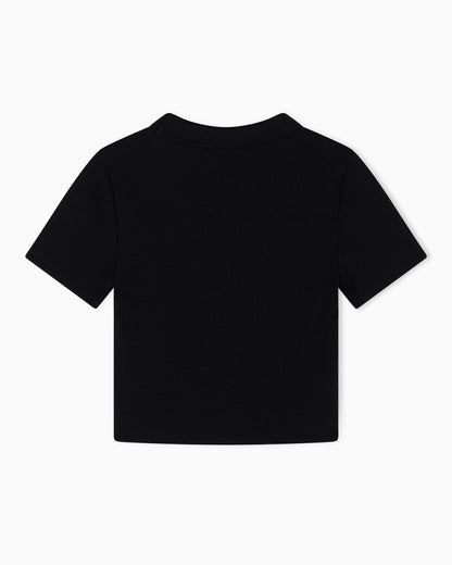 Cropped T-shirt with logo