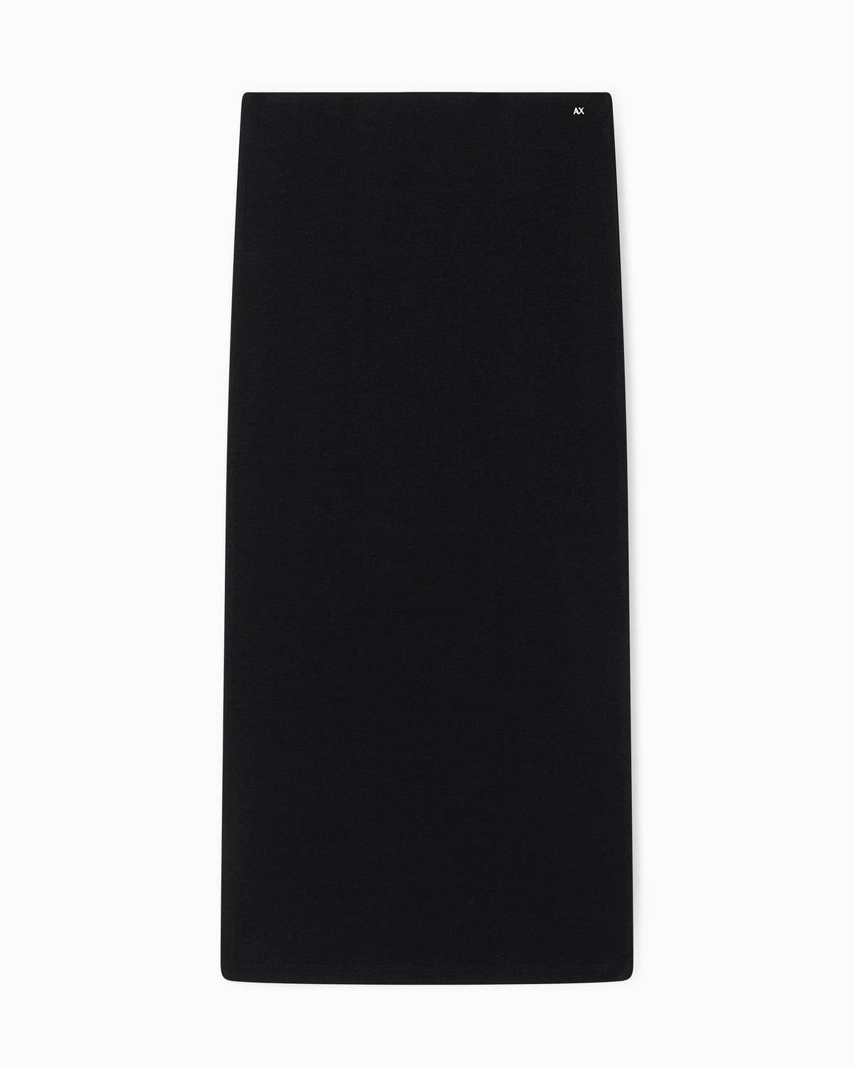 Long Ribbed Skirt with Logo