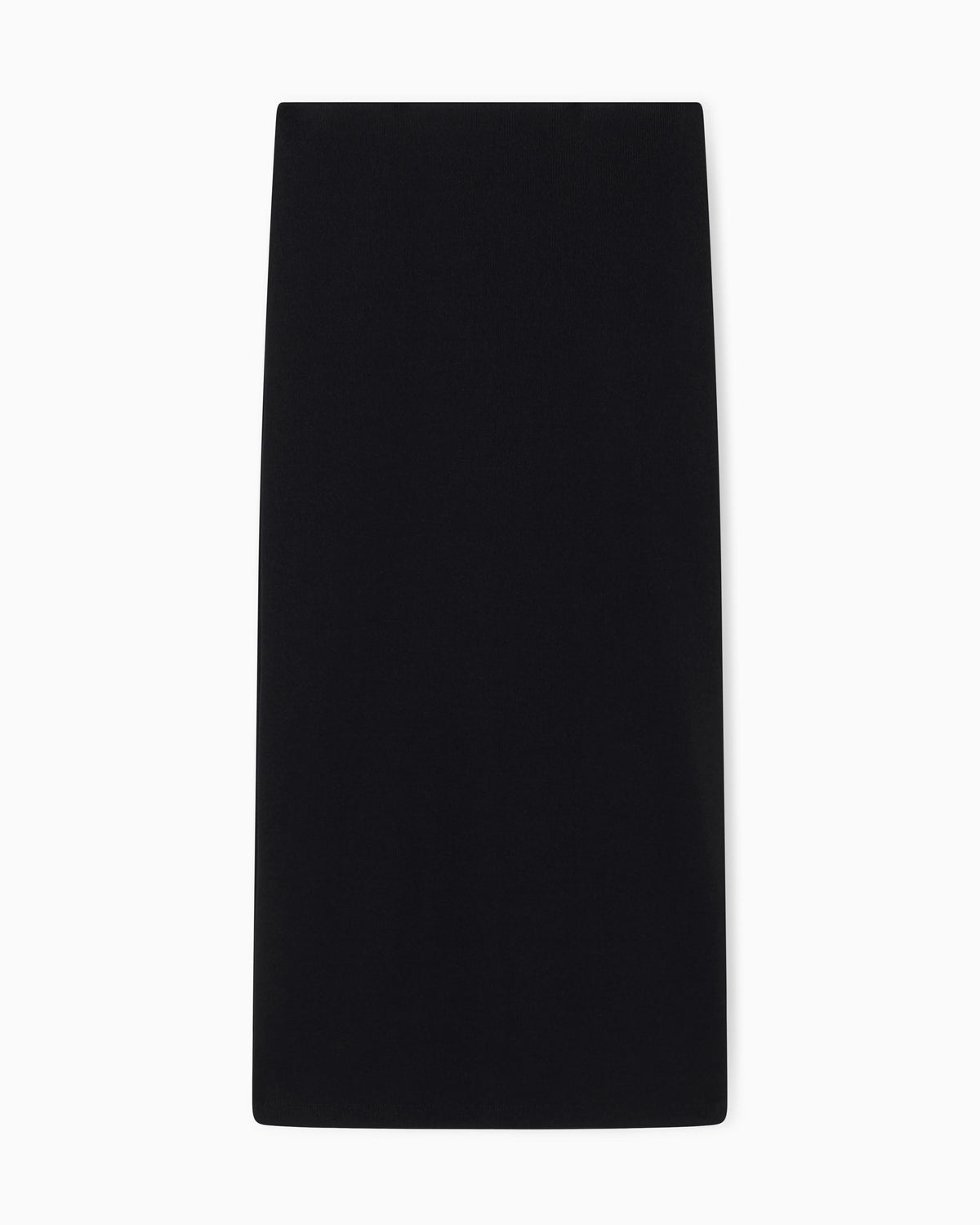 Long Ribbed Skirt with Logo