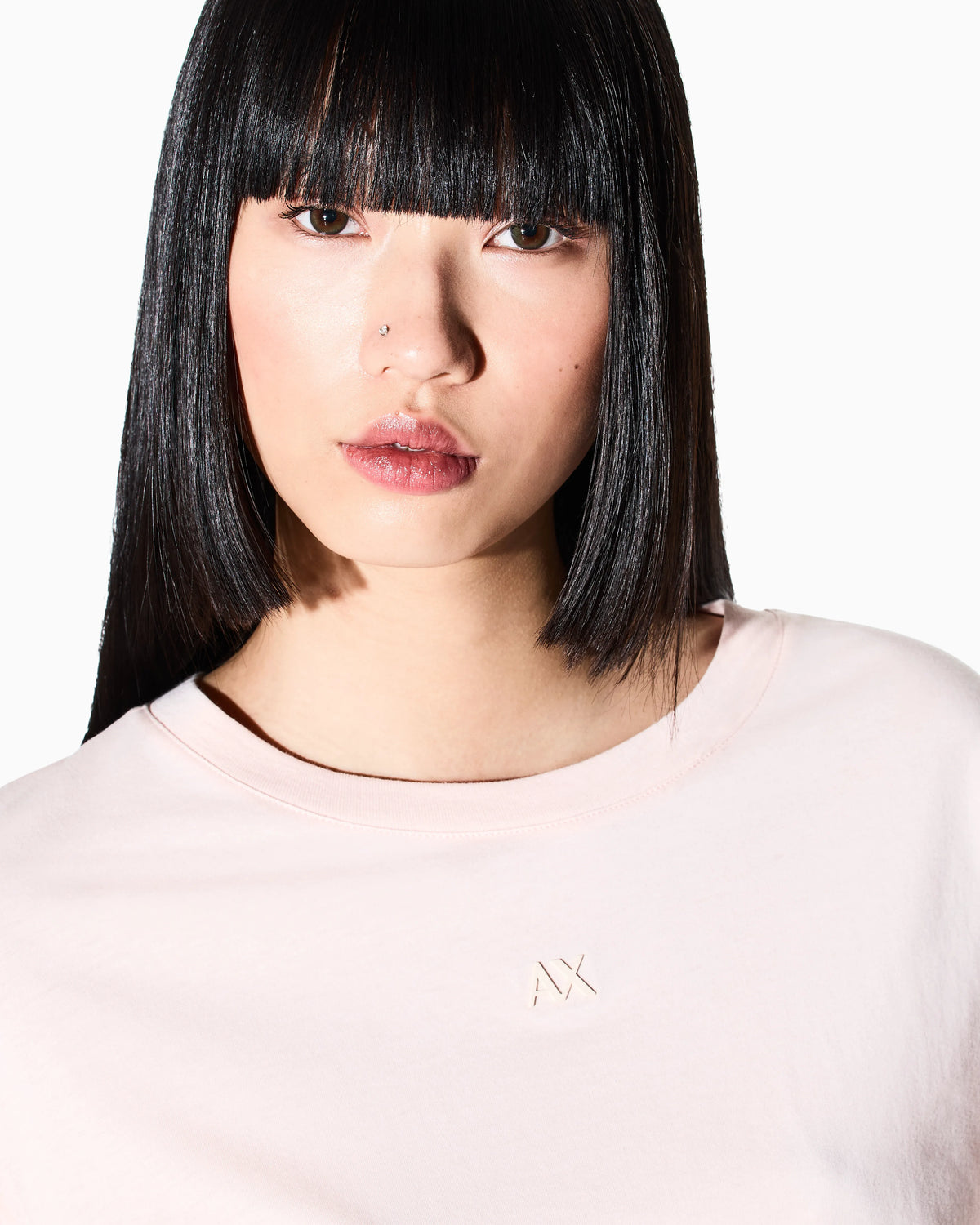 Cropped Cotton Jersey T-Shirt