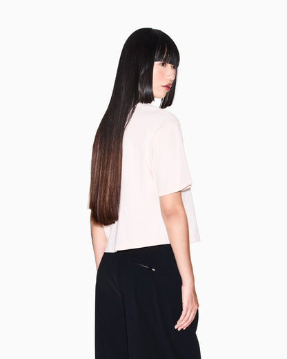 Cropped Cotton Jersey T-Shirt
