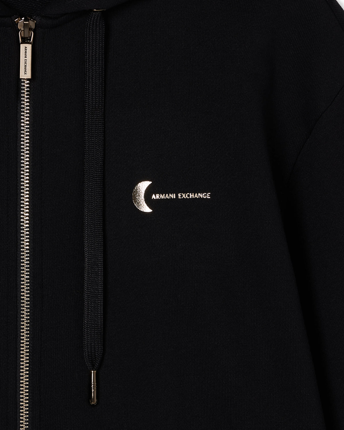Zip-Up Sweatshirt in French Terry Cotton