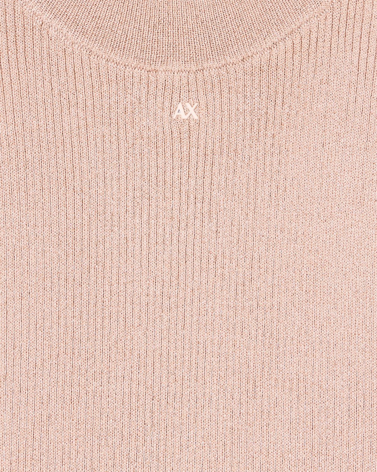 High-neck lurex yarn top
