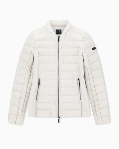 Down jacket slim fit in lightweight nylon