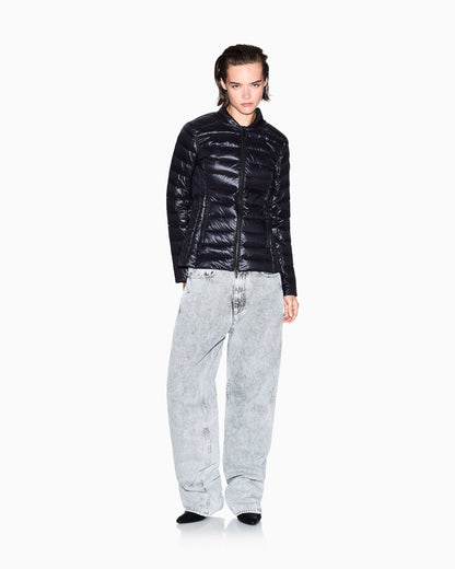 Down jacket slim fit in lightweight nylon