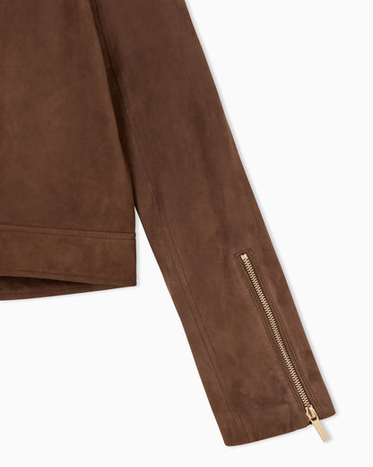 Genuine suede leather jacket