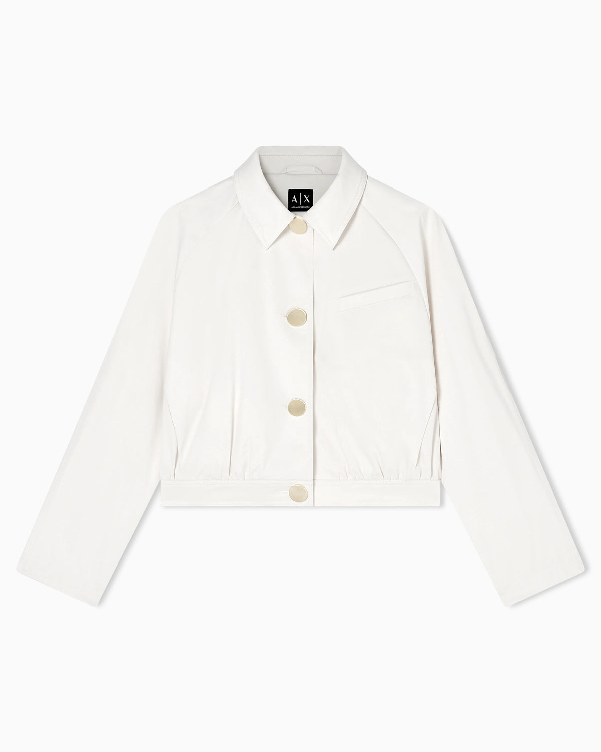 Lightweight bomber jacket in nylon and cotton satin