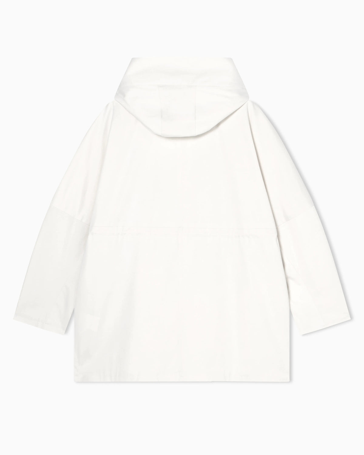 Satin Nylon and Cotton Parka with Hood