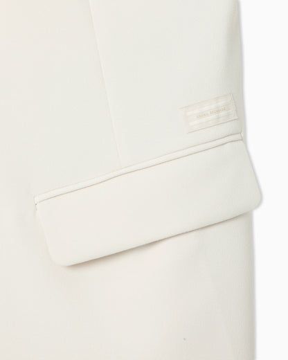 Crepe vest with open back