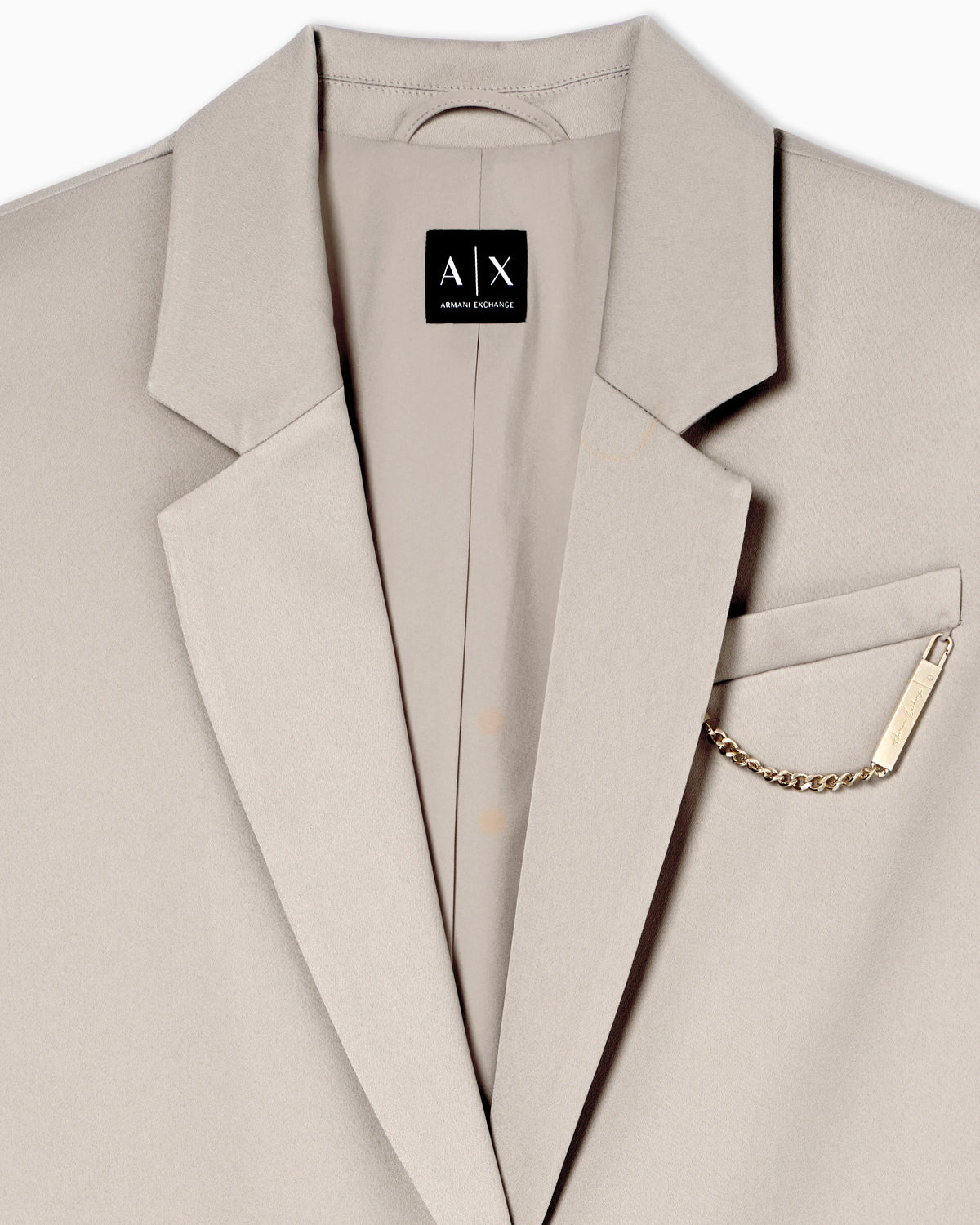 Lightweight jacket in recycled crepe satin