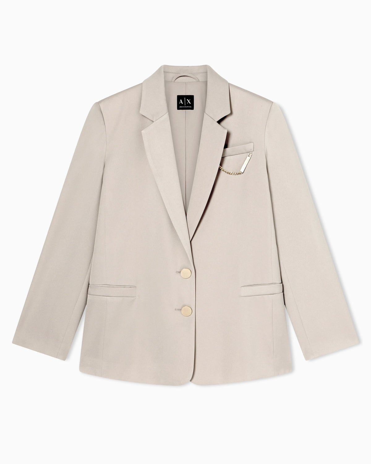 Lightweight jacket in recycled crepe satin
