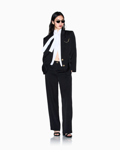 Lightweight jacket in recycled crepe satin