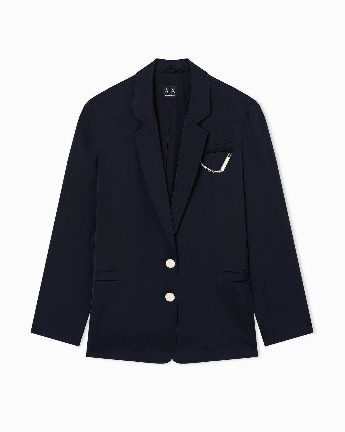 Lightweight jacket in recycled crepe satin