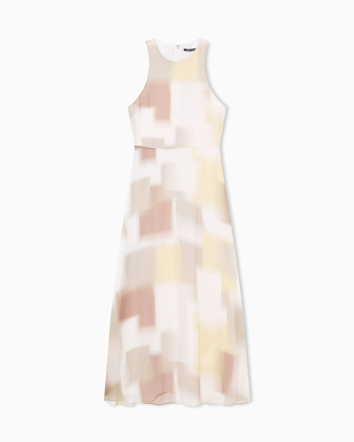 Midi dress with allover abstract print