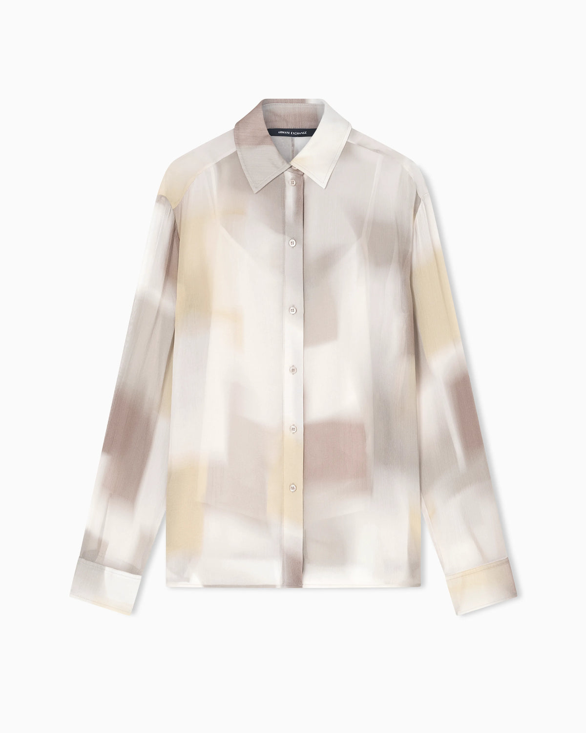 Printed crinkle viscose jacket