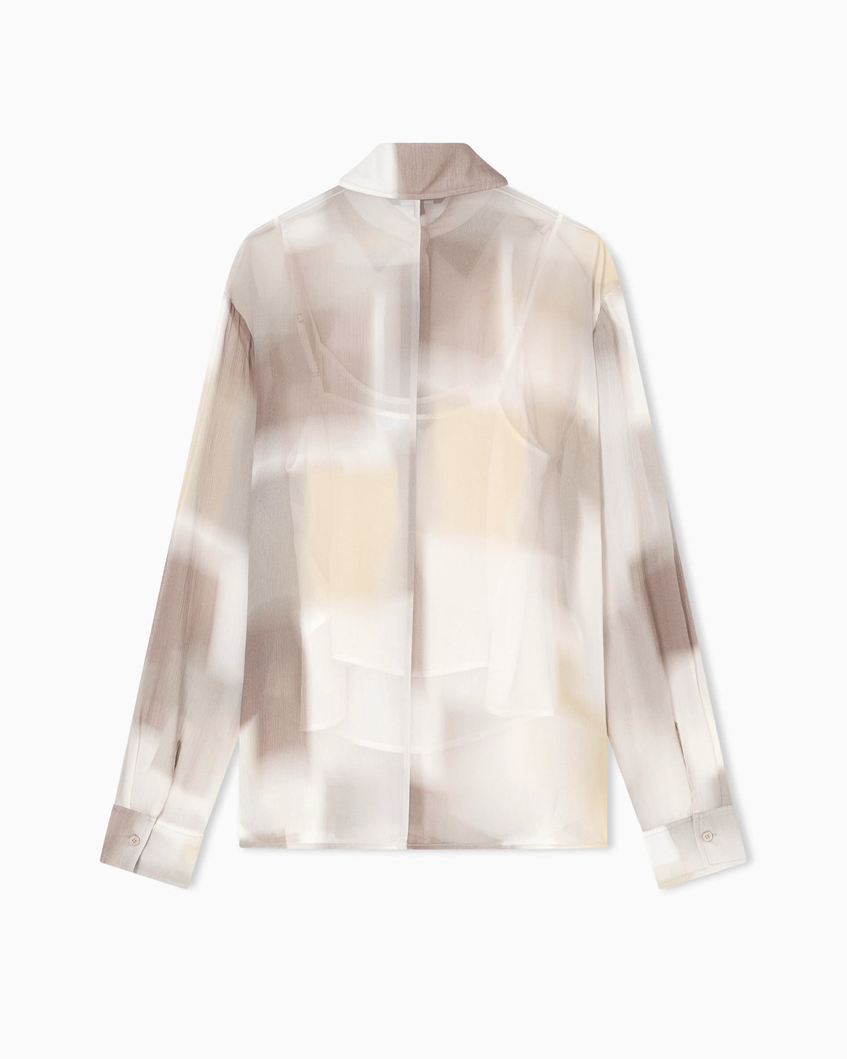 Printed crinkle viscose jacket