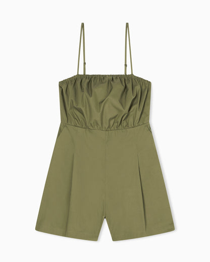 Utility Chic Cotton Twill Jumpsuit