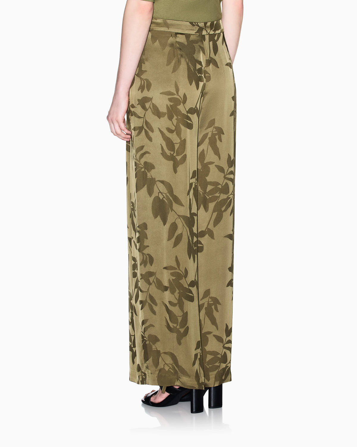 Jacquard Viscose Palazzo Pants with Geometric Pattern