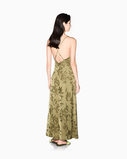 Long Dress with Draping