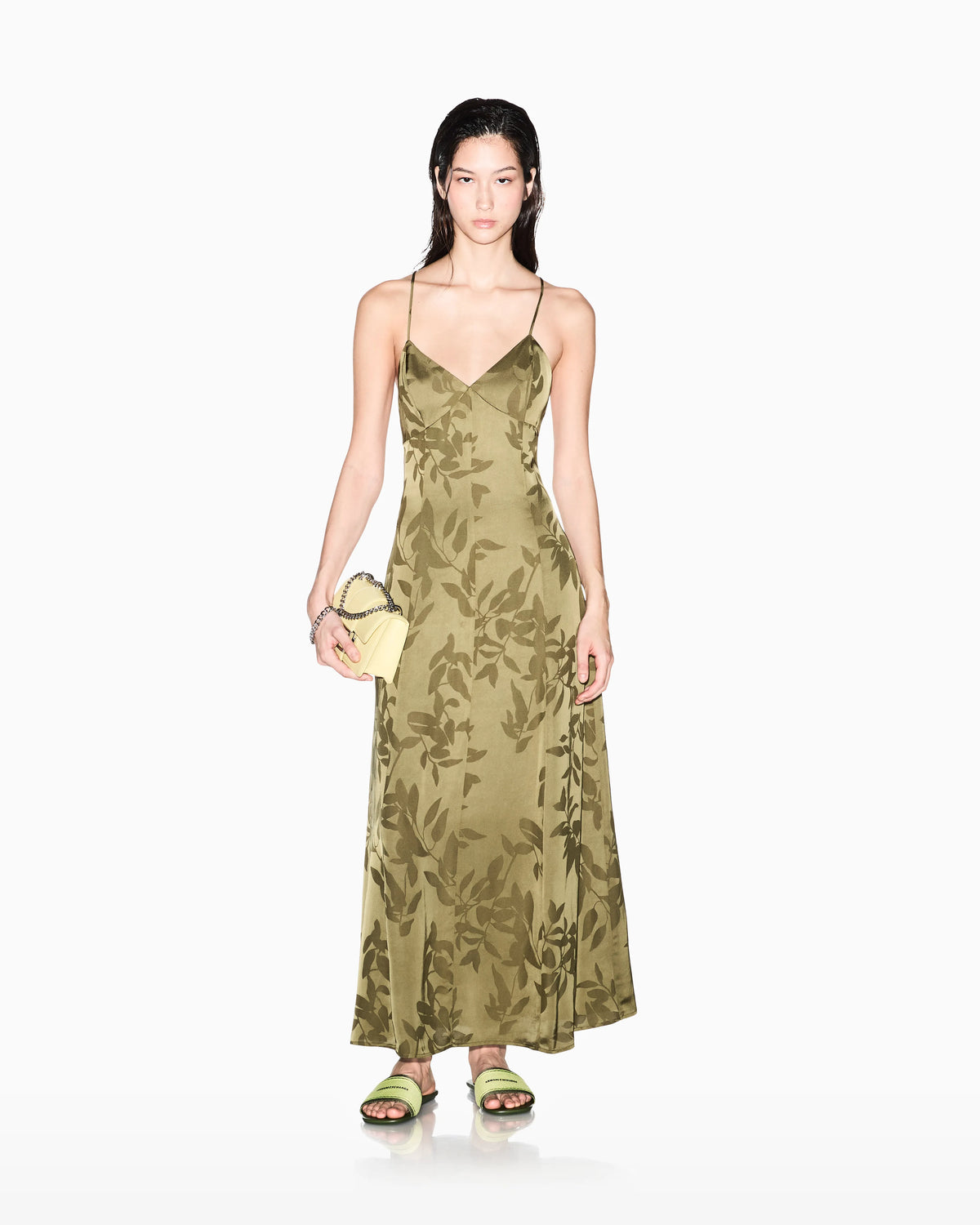Long Dress with Draping