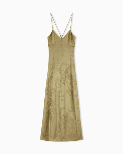Long Dress with Draping
