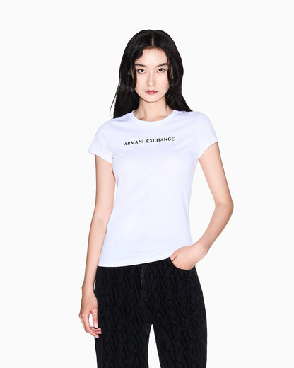 Slim fit T-shirt with logo lettering