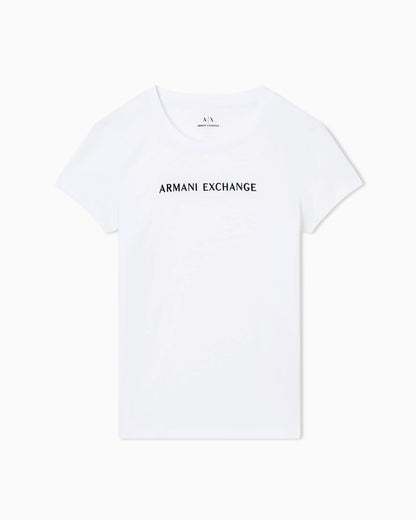 Slim fit T-shirt with logo lettering