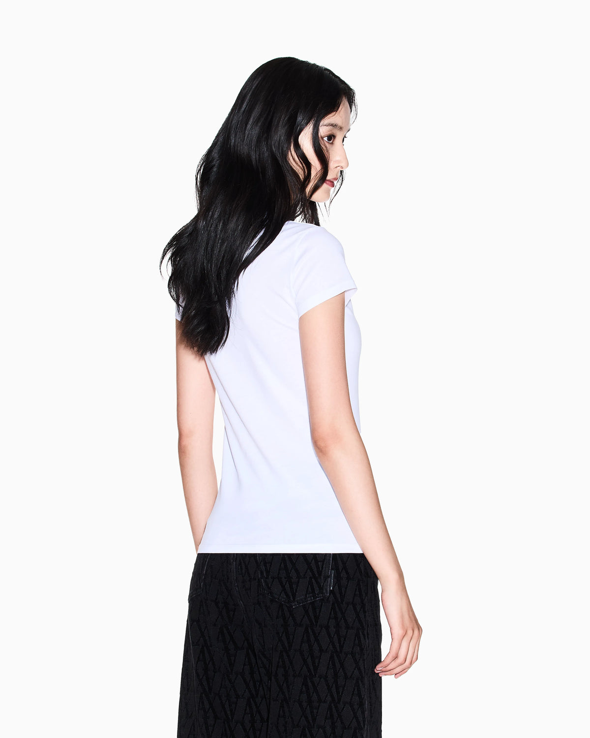 Slim fit T-shirt with logo lettering
