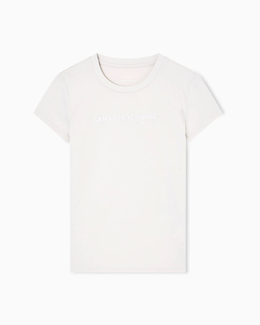 Slim fit T-shirt with logo lettering