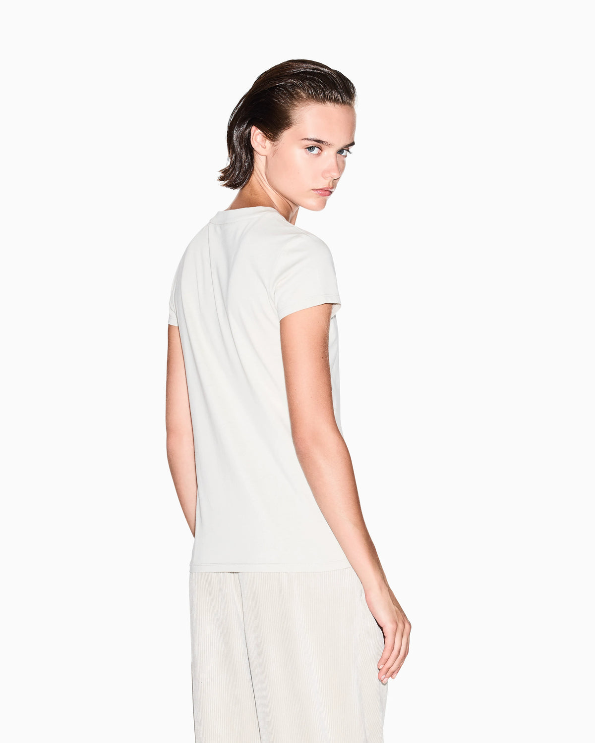 Slim fit T-shirt with logo lettering
