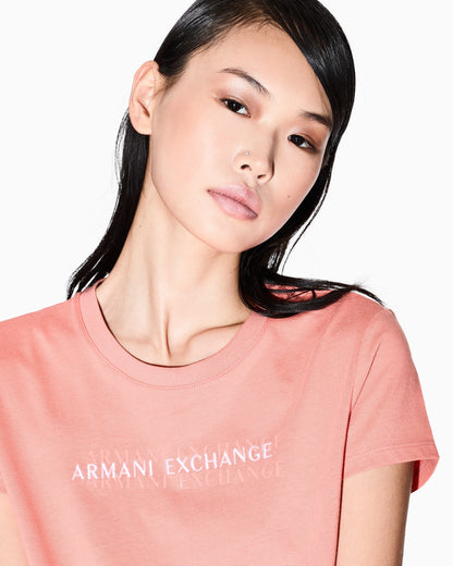 Slim fit T-shirt with logo lettering
