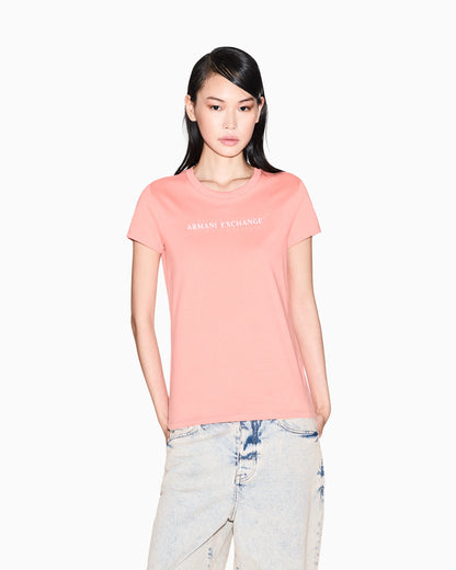 Slim fit T-shirt with logo lettering