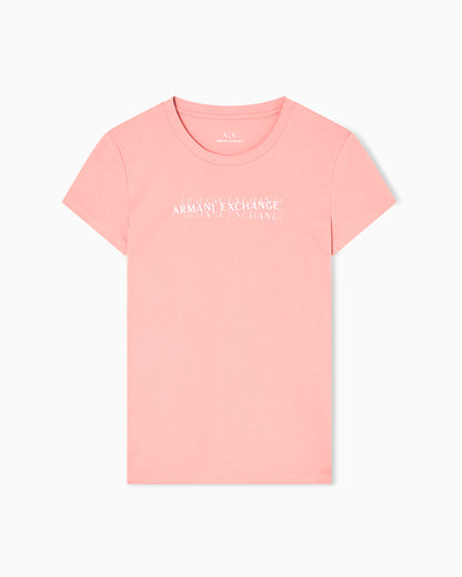 Slim fit T-shirt with logo lettering