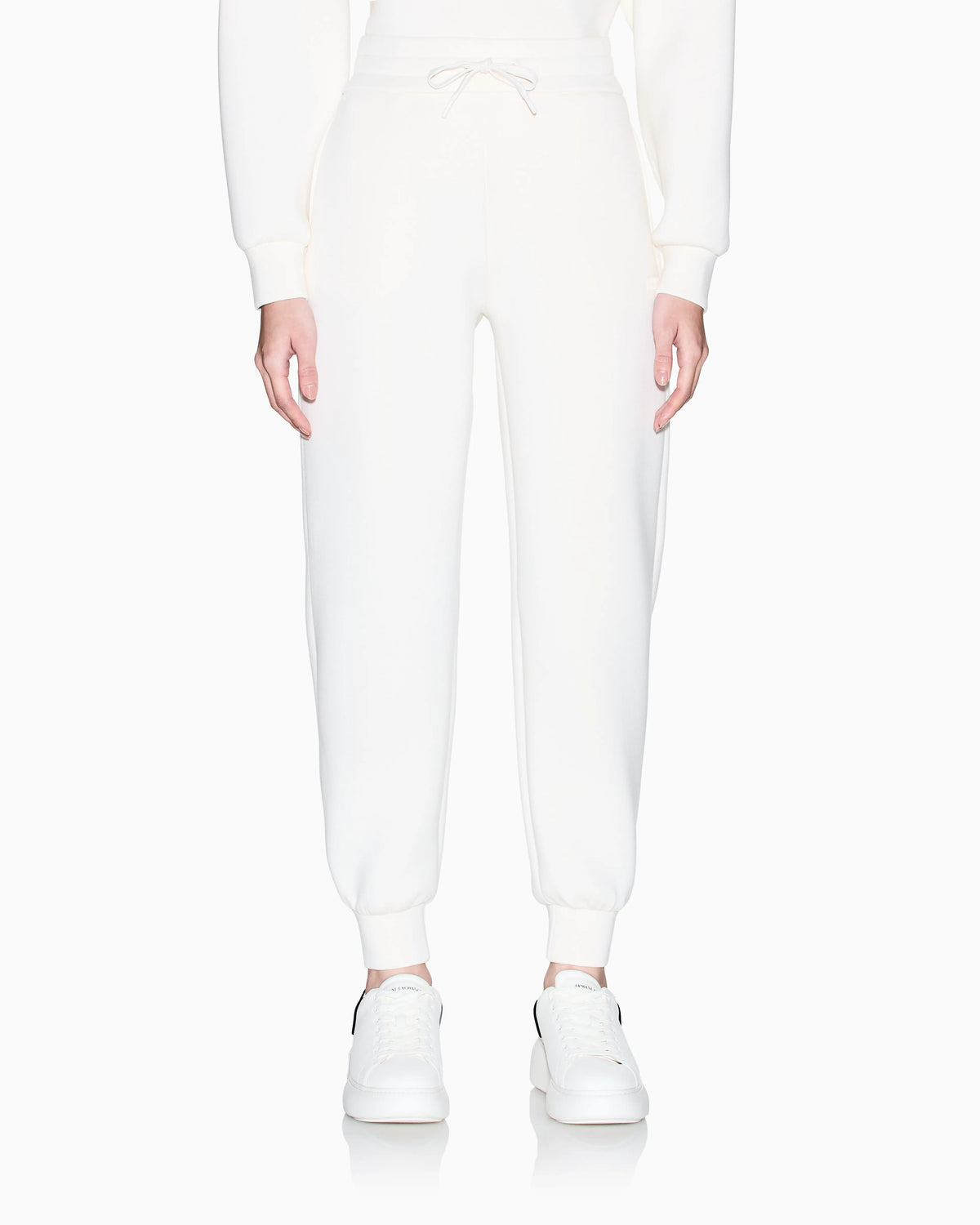 Viscose scuba fabric trousers