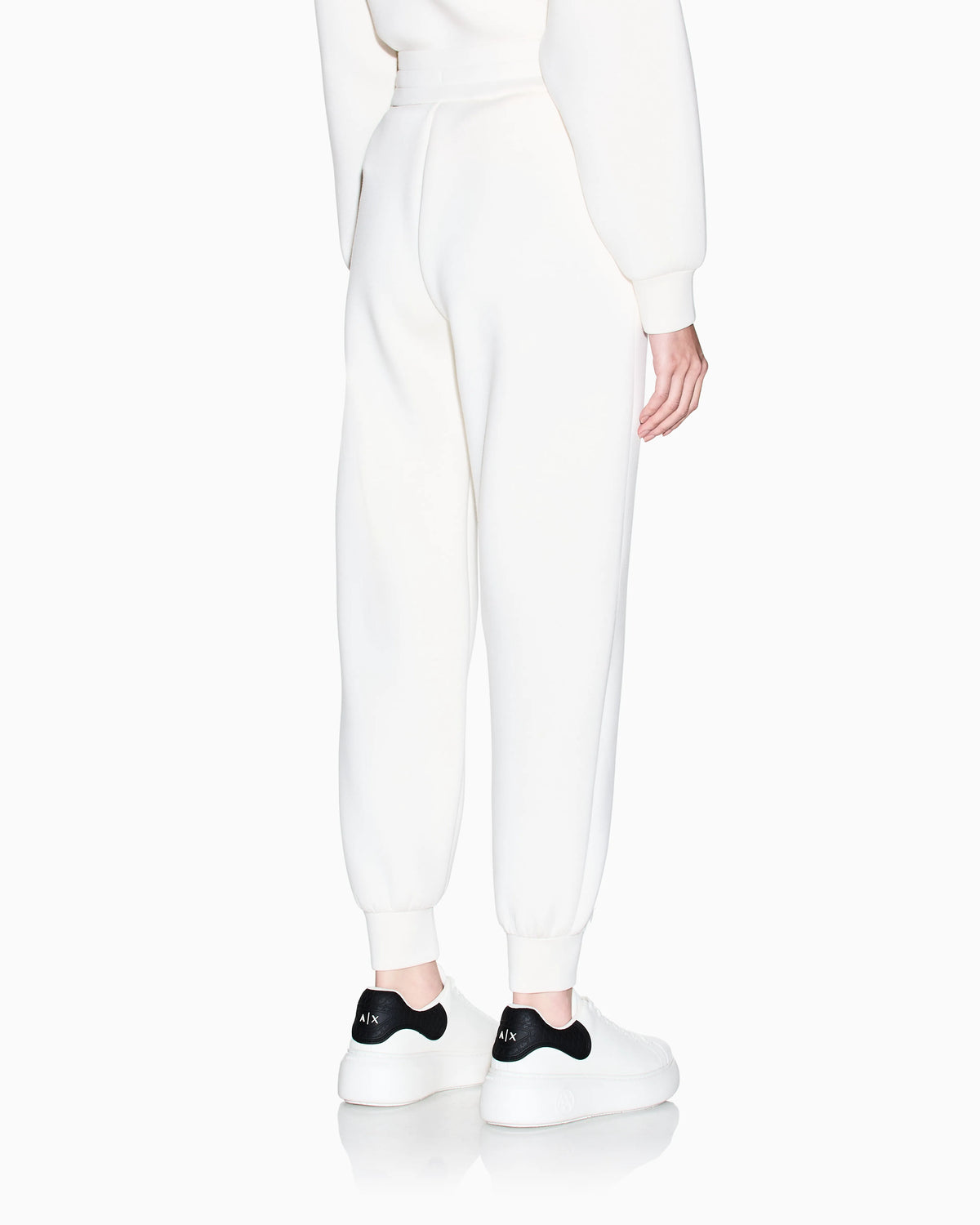 Viscose scuba fabric trousers