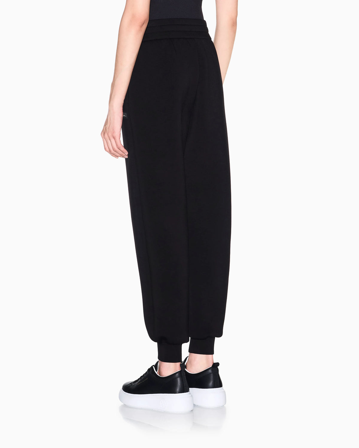 Viscose scuba fabric trousers