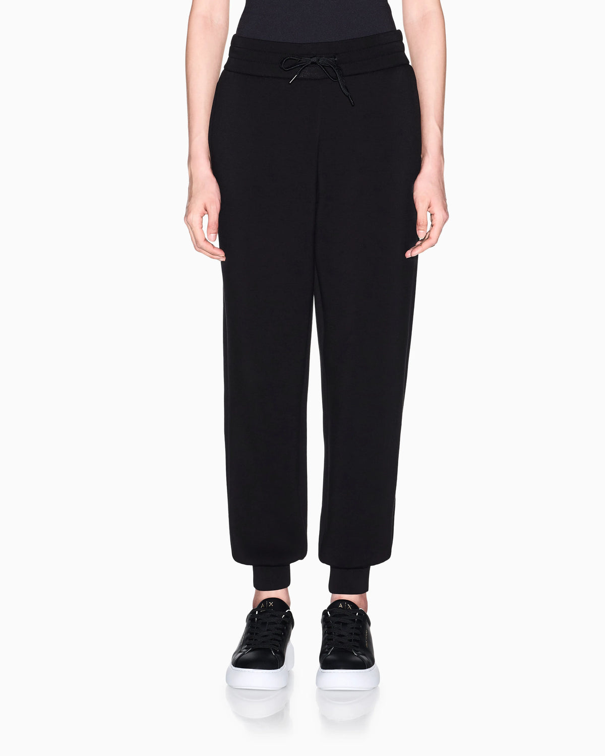 Viscose scuba fabric trousers