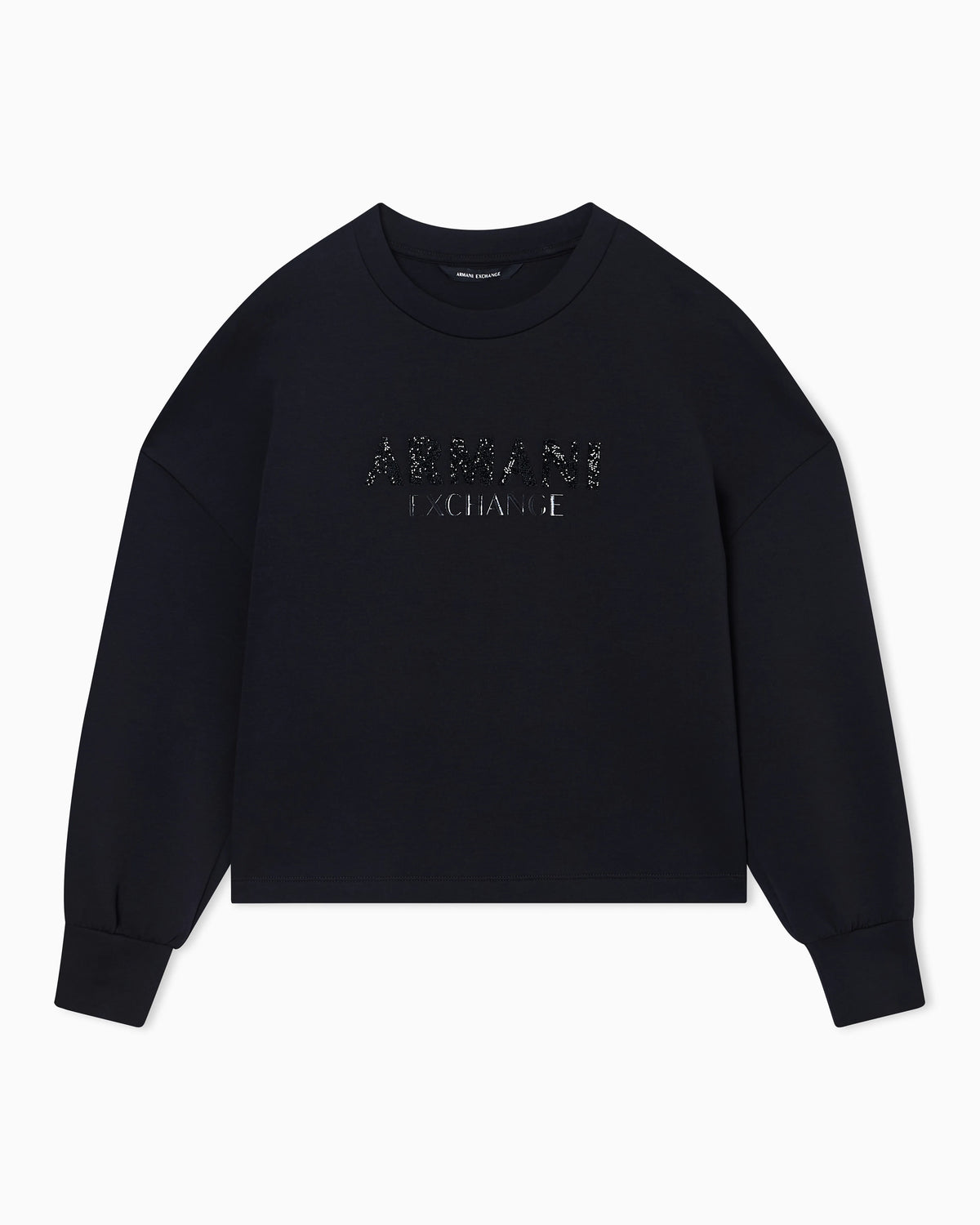 Crewneck sweatshirt in scuba fabric