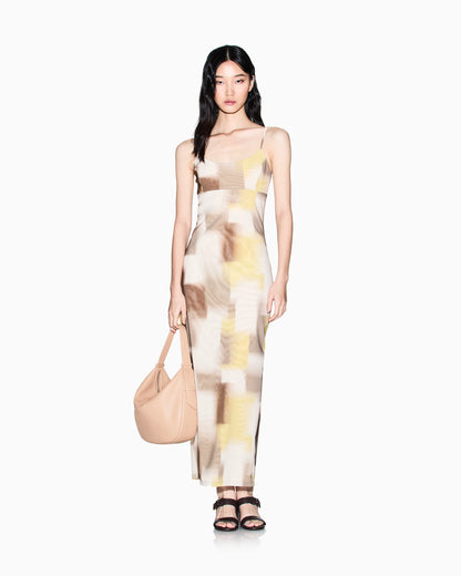 Maxi dress with thin straps