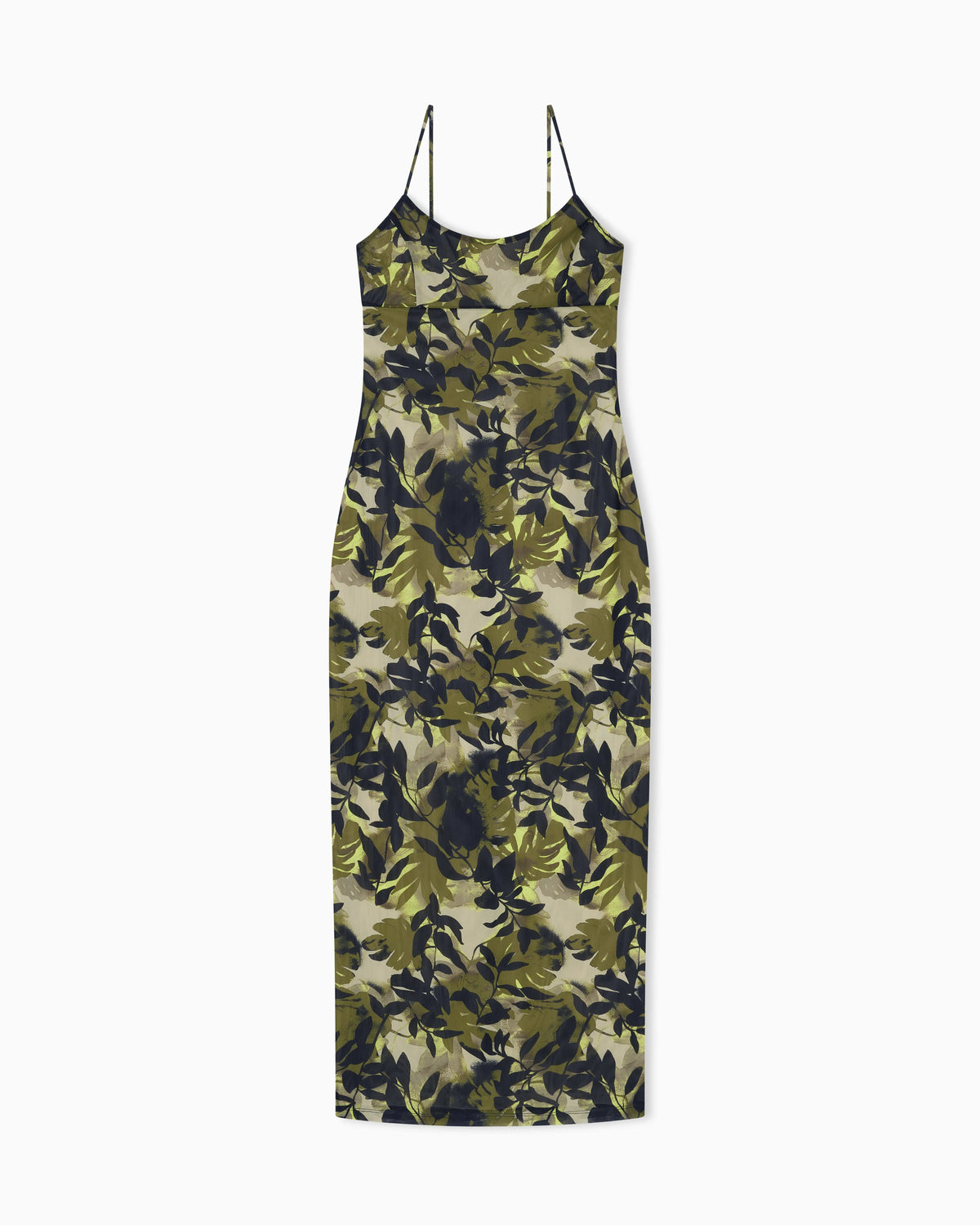 Maxi dress with thin straps